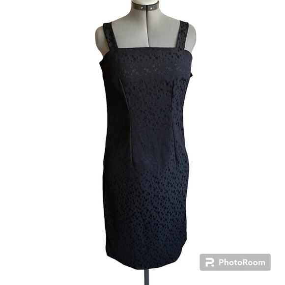 Vintage Black 90s Y2K Event Tank Dress Women’s Size 10P Whimsigoth Witchy - Picture 1 of 11